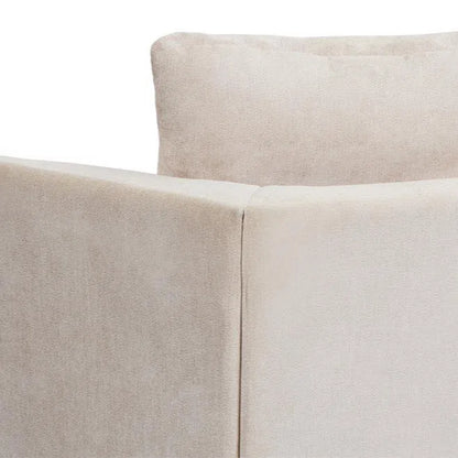 SUNPAN Anwa Sofa - Polo Club Muslin Solid Wood Legs