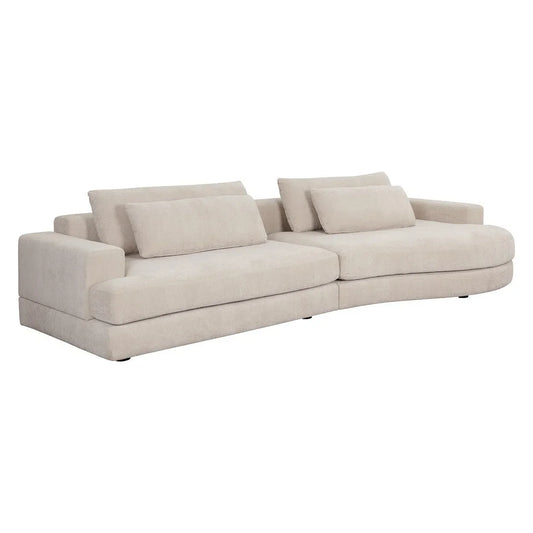 Baela Sofa Danny Cream - Modern Comfort, Removable Cushions