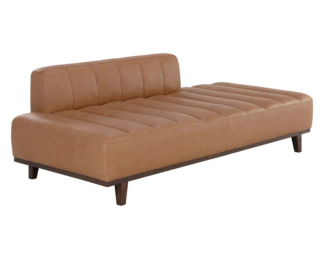 Ilyana Daybed Aline Butternut Leather With Wood Base