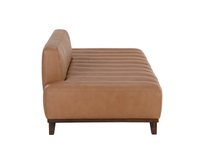 Ilyana Daybed Aline Butternut Leather With Wood Base