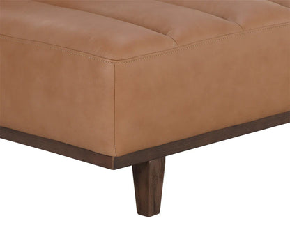 Ilyana Daybed Aline Butternut Leather With Wood Base