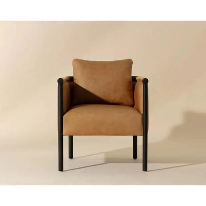 Wilder Leather Upholstered Two-Tone Armrests Lounge Chair