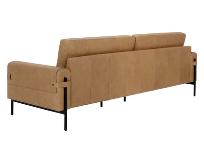 Camus Sofa Ludlow Sesame Leather Modern Comfort