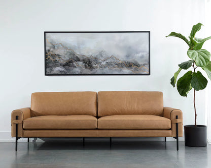 Camus Sofa Ludlow Sesame Leather Modern Comfort