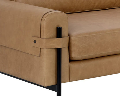 Camus Sofa Ludlow Sesame Leather Modern Comfort