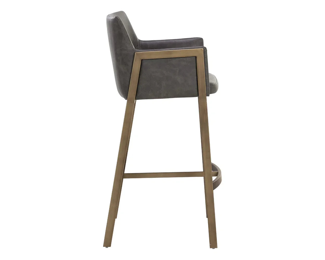 Bernadette Leather Upholstered Counter Stool