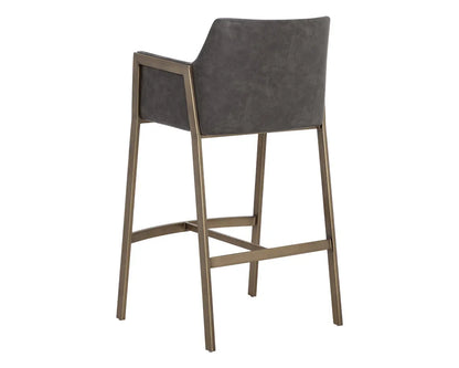 Bernadette Leather Upholstered Counter Stool