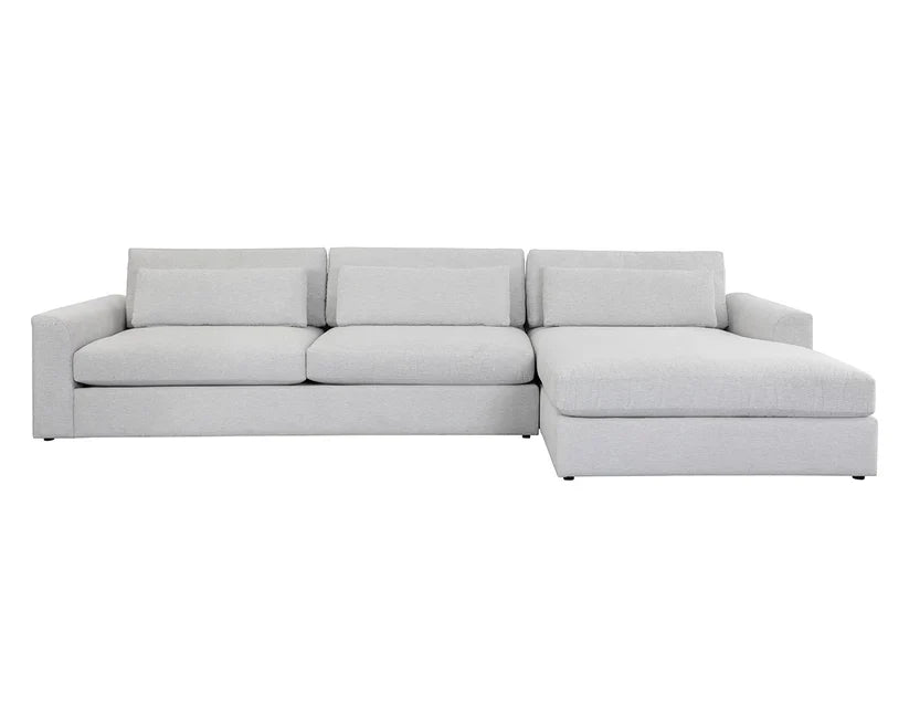 Merrick Fabric Upholstered Sofa Chaise Right Facing