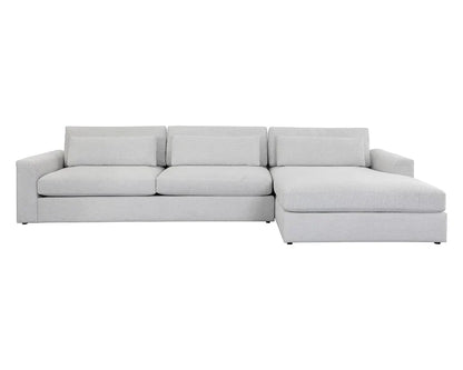 Merrick Fabric Upholstered Sofa Chaise Right Facing