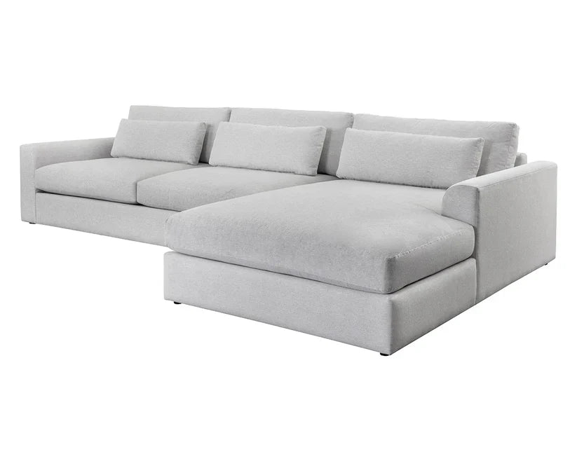 Merrick Fabric Upholstered Sofa Chaise Right Facing