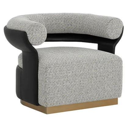 Olida Polyester Upholstered Swivel Lounge Chair