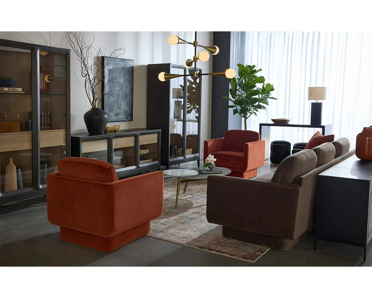 SUNPAN Everton Fabric Classic Sofa