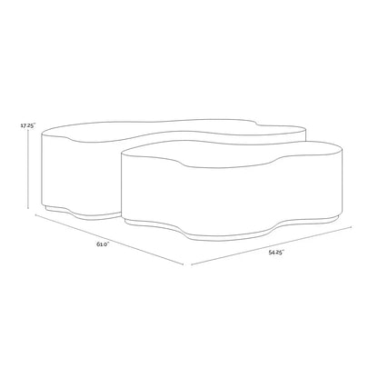 SUNPAN Boise Nesting Coffee Tables (set Of 2)
