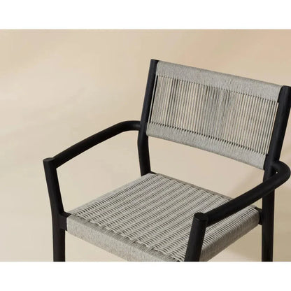 Kavala Rope Upholstered Stackable Outdoor Dining Armchair