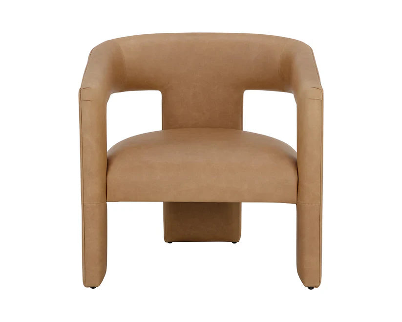 SUNPAN Cobourg Lounge Chair Modern Sesame Leather