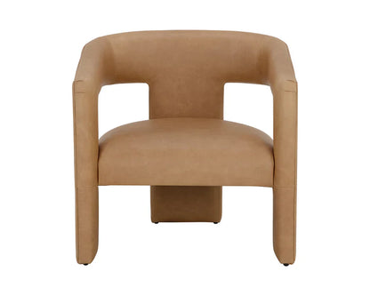 SUNPAN Cobourg Lounge Chair Modern Sesame Leather