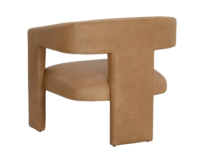 SUNPAN Cobourg Lounge Chair Modern Sesame Leather