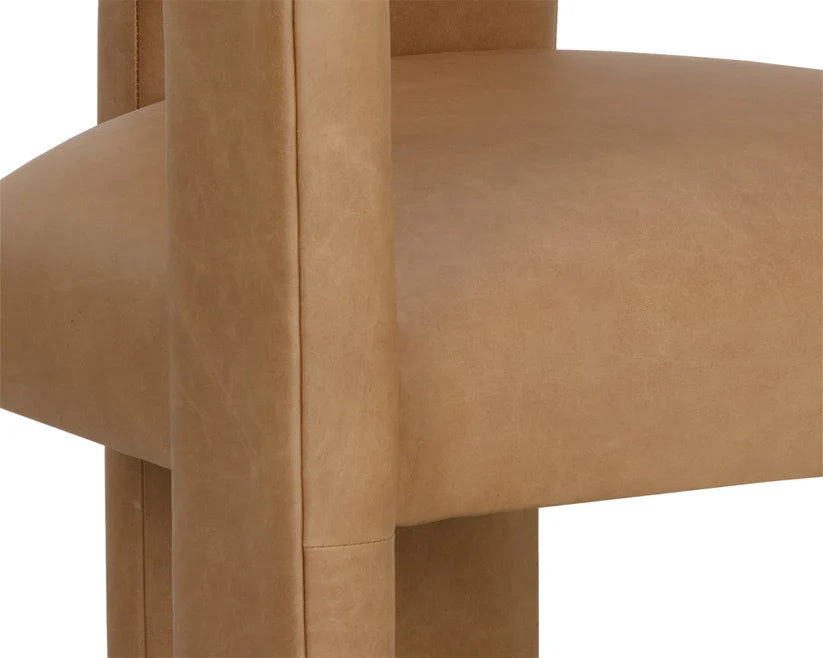 SUNPAN Cobourg Lounge Chair Modern Sesame Leather