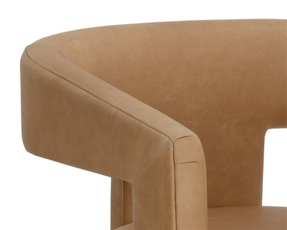 SUNPAN Cobourg Lounge Chair Modern Sesame Leather
