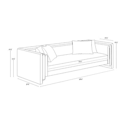 SUNPAN Kira Fabric Modern Styled Sofa