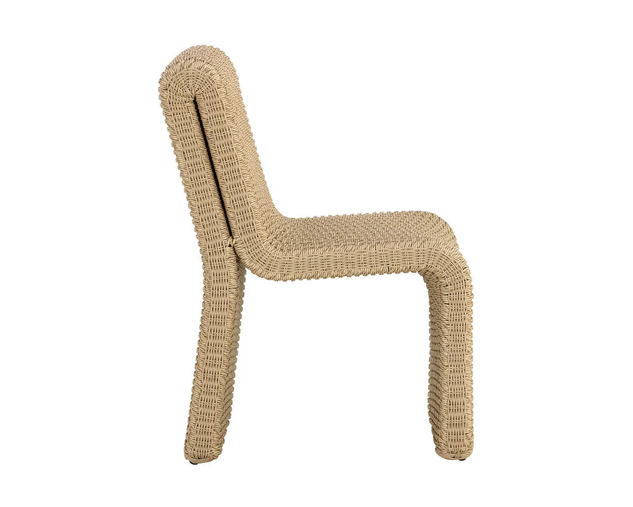 Edessa Rattan Outdoor Armless Dining Chair