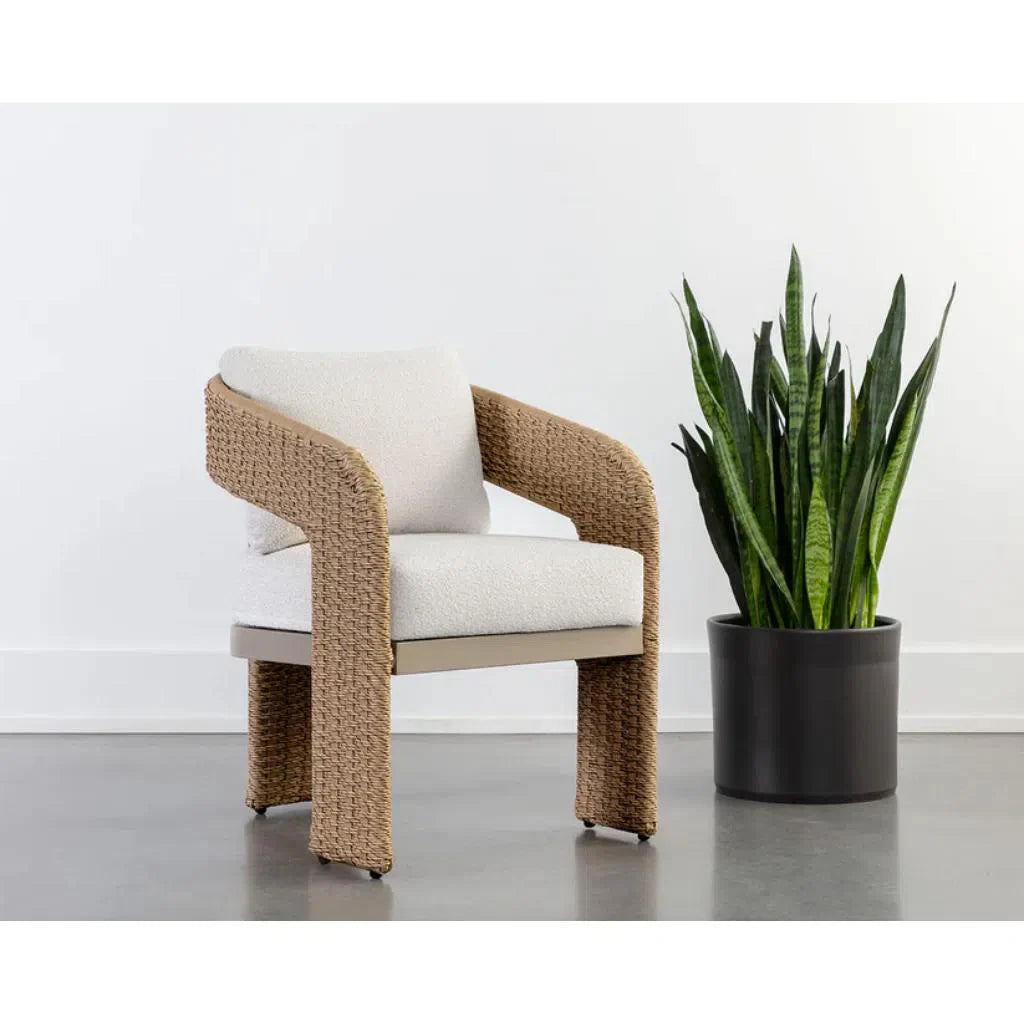 Pylos Fabric Outdoor Dining Armchair