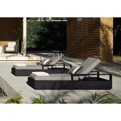 Tavira Lounger Lanikai Salt And Pepper Modern Outdoor Chair