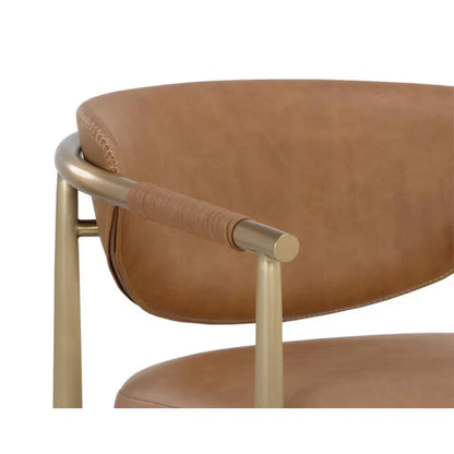 Heloise Leather Upholstered Handsome Barstool