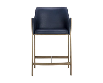 Bernadette Leather Upholstered Counter Stool