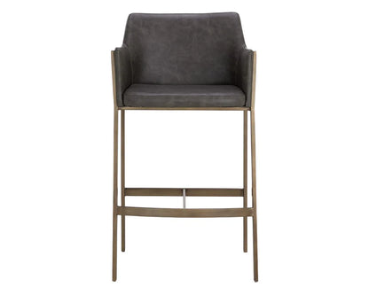 Bernadette Leather Upholstered Barstool