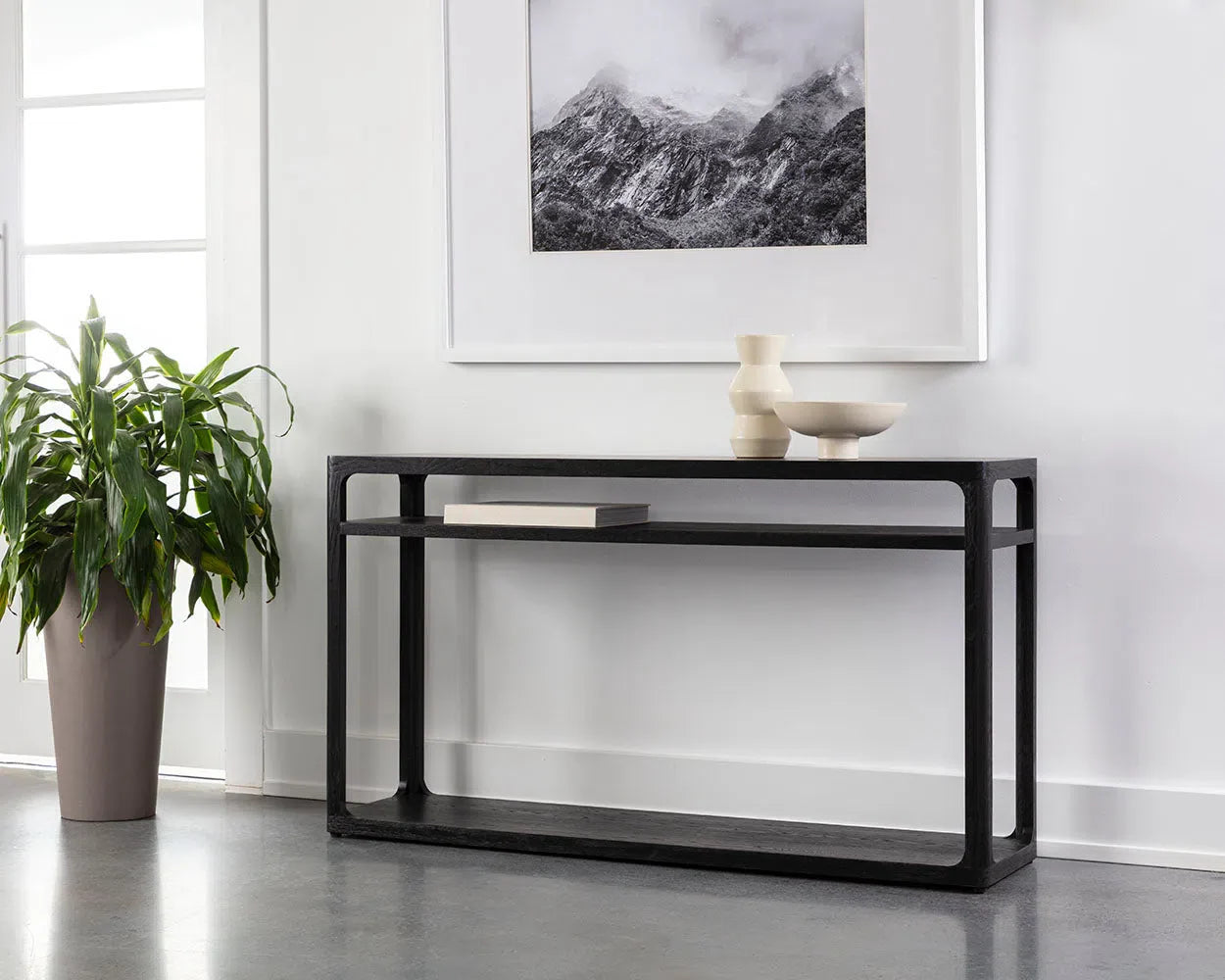 SUNPAN Doncaster Wooden Rectangular Console Table