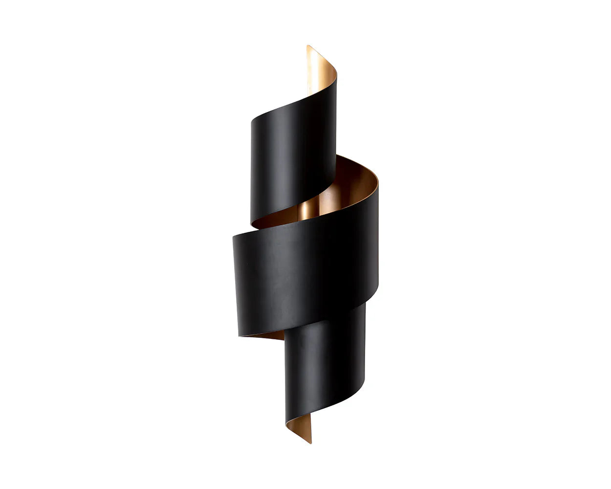 Elegant Modern Aphelion Sconce Matte Black And Gold