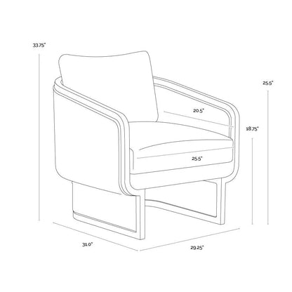 Olbia Lounge Chair Louis Cream Outdoor