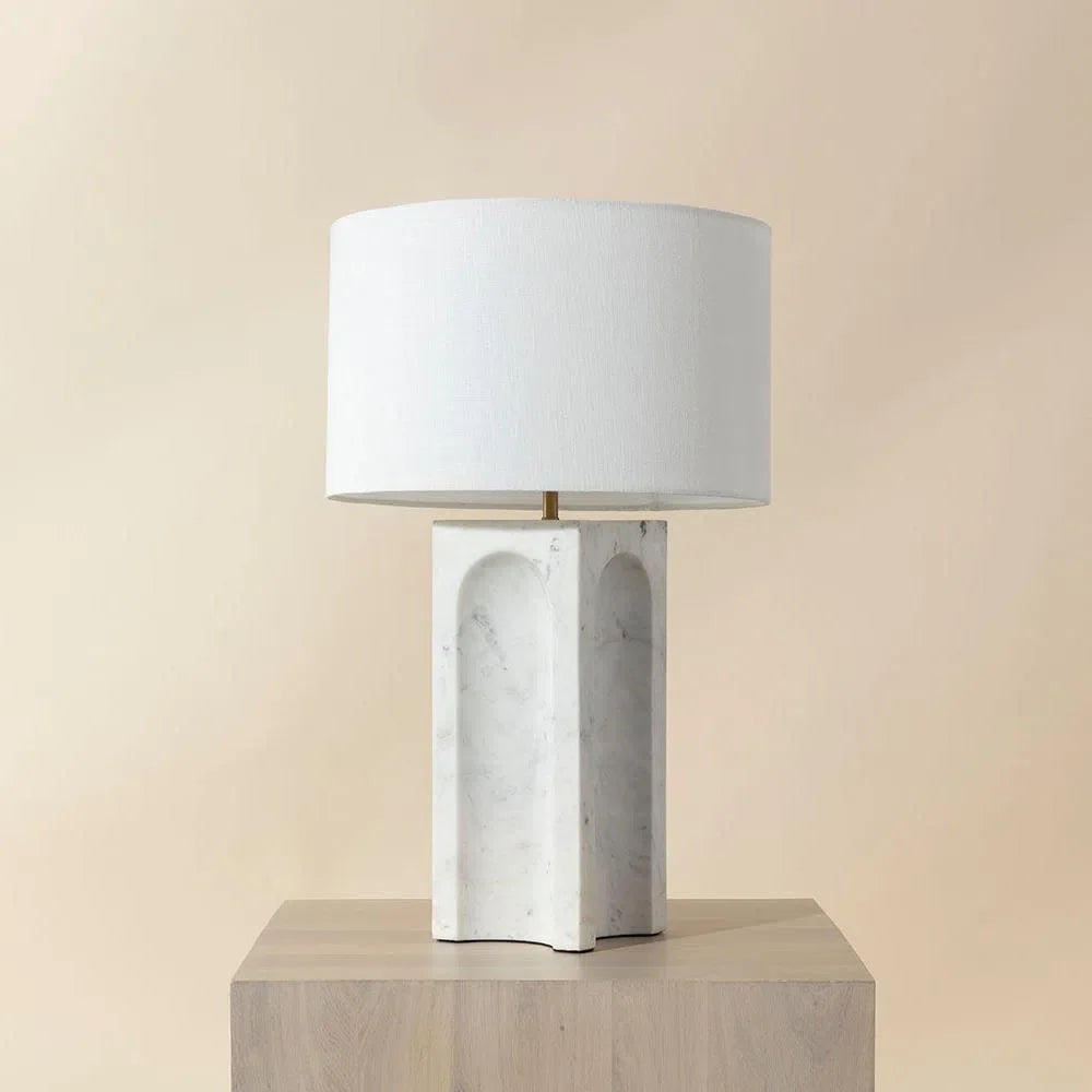 Rohe Table Lamp With Handcrafted Marble Base