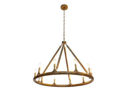 Wolfgang Candle Chandelier Antique Brass Finish