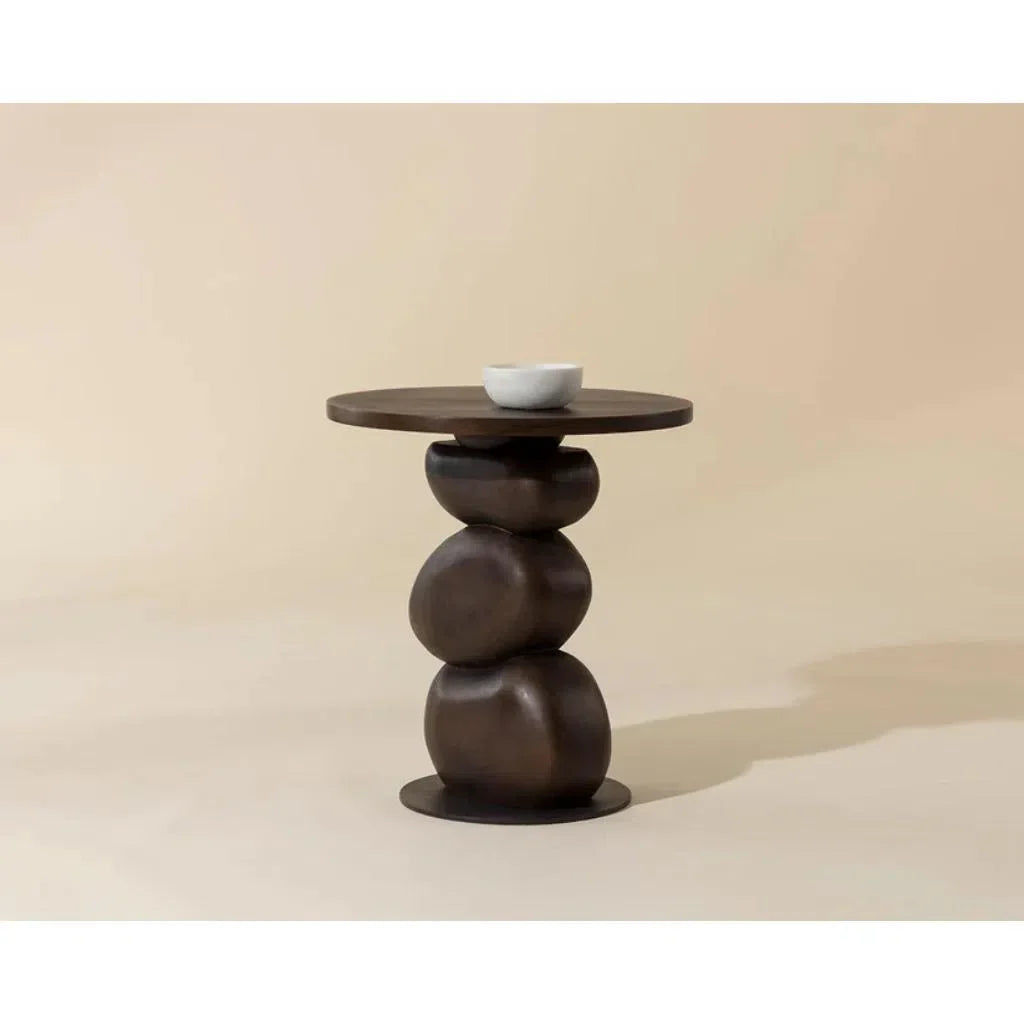 SUNPAN Paplo Wooden Round End Table