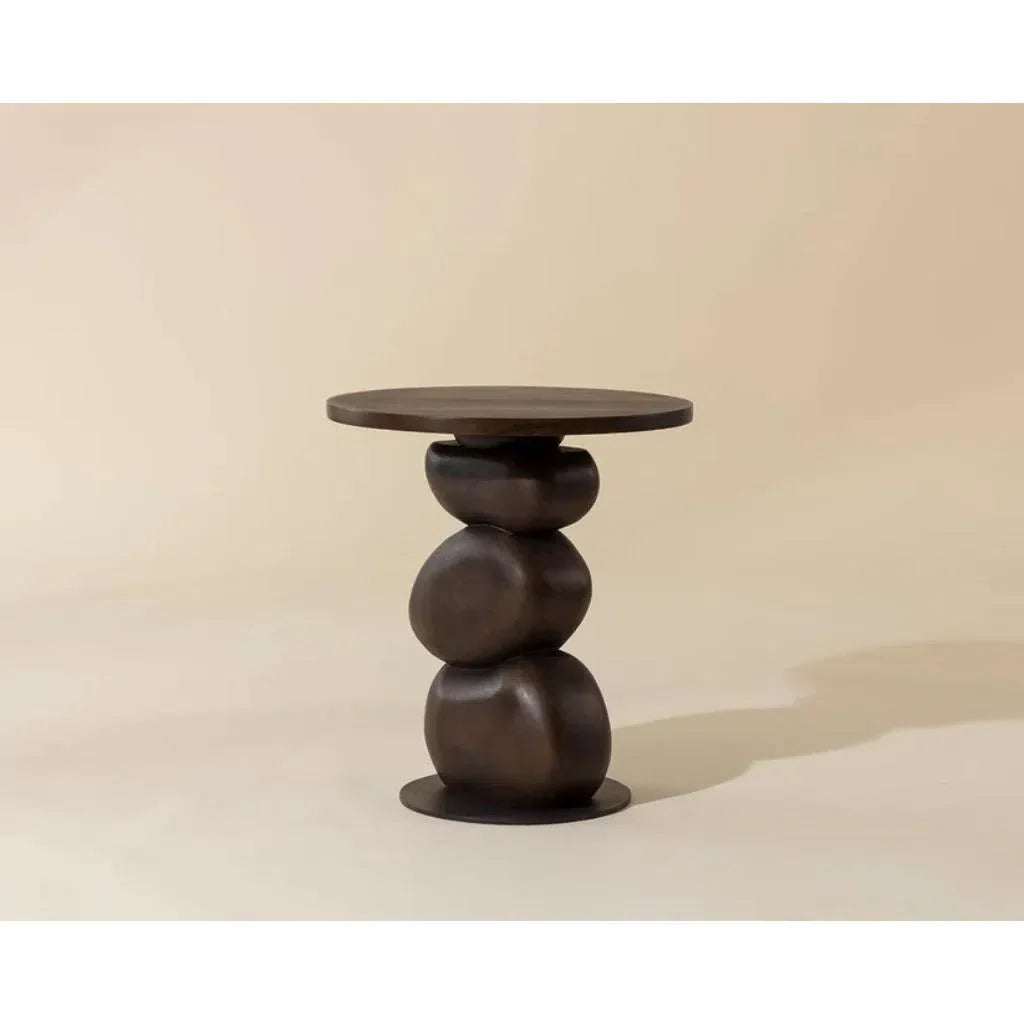 SUNPAN Paplo Wooden Round End Table