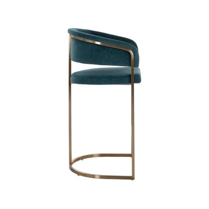 Marris Leather Upholstered Modern Barstool