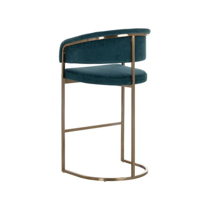 Marris Leather Upholstered Modern Barstool