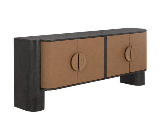 Dresden Leather Upholstered Sideboard