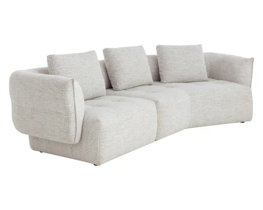 Emmeline Polyester Upholstered Unique Sofa