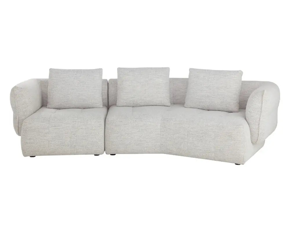 Emmeline Polyester Upholstered Unique Sofa