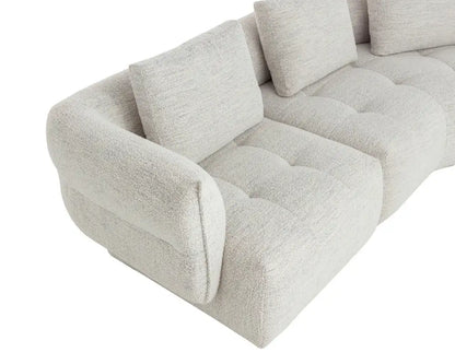 Emmeline Polyester Upholstered Unique Sofa