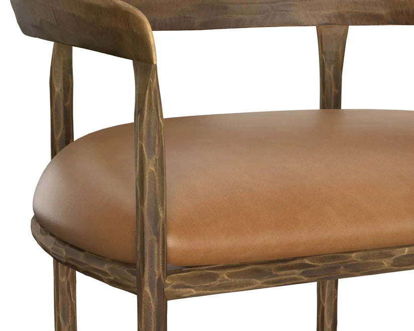 Zanatta Leather Upholstered Barstool