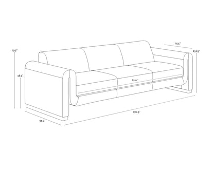 Romer Sofa Distressed Brown Nubuck Tan Leather Modern Design