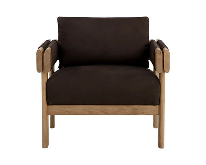 Carmichael Leather Upholstered Lounge Chair