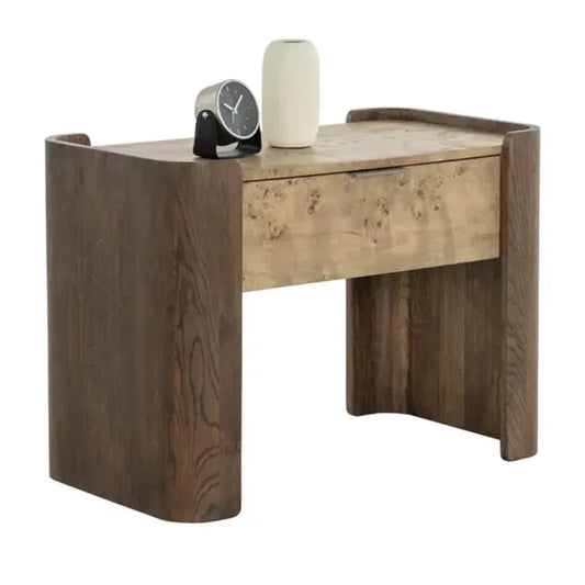 Beryl Wooden Brown Nightstand