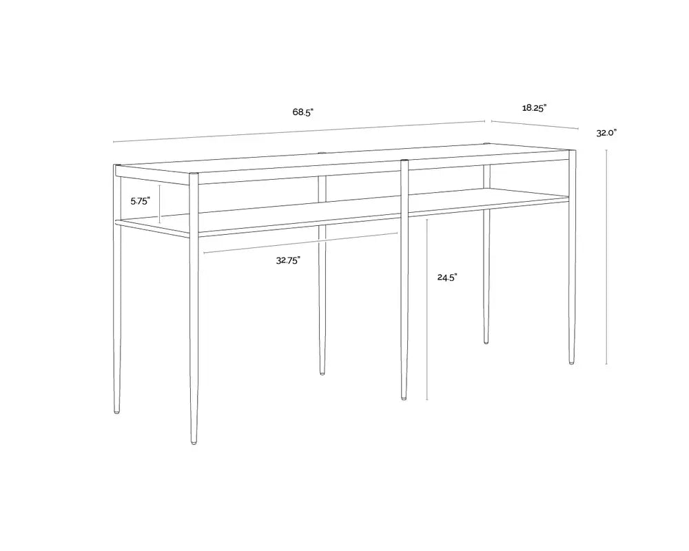 Naini Minimalist Designed Rectangular Console Table