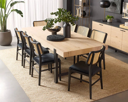 SUNPAN Annex Fabric Armless Dining Chair 2PC
