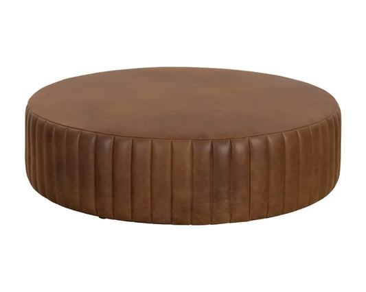 Divano Leather Upholstered Ottoman